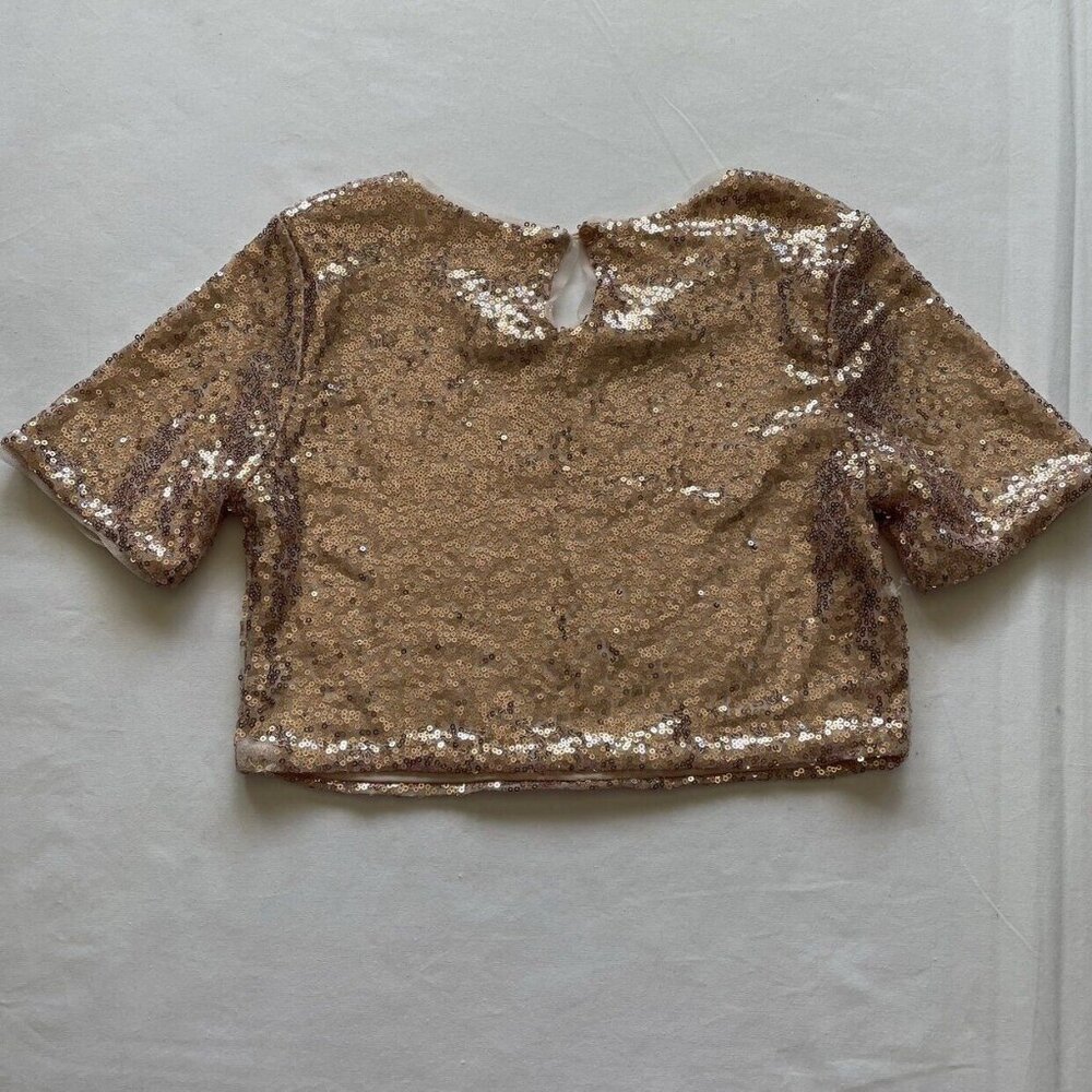 Knitworks Sequins Cropped Top Size 10 - Picture 6 of 6
